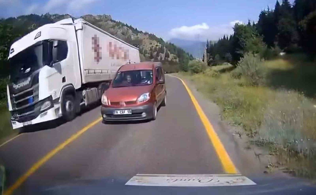 Artvin'de hatalı sollama kamerada