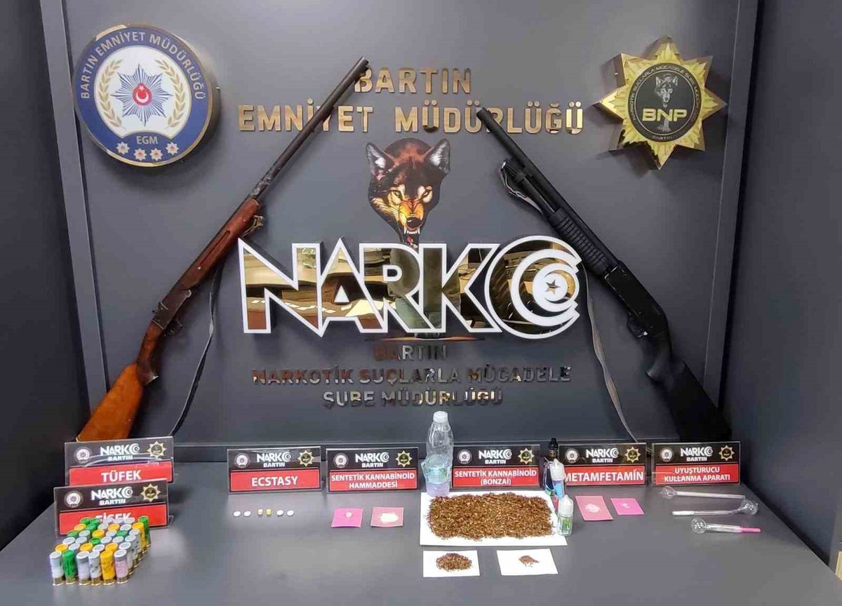 Bartın'da narkotik operasyonu: 5 gözaltı
