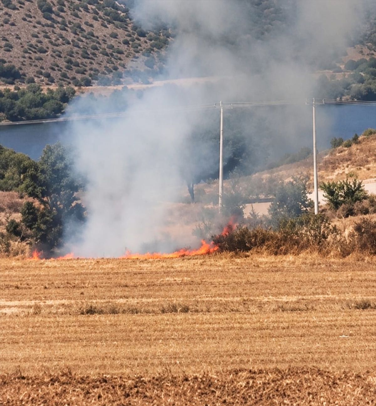 İnegöl'de yangın şüphelisi yakalandı