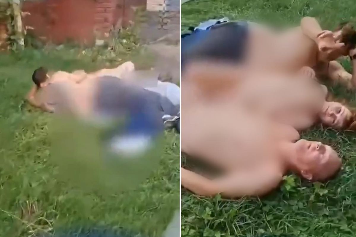 Çimlerin üzerinde mide bulandıran görüntü! Çevredekilere aldırış etmediler