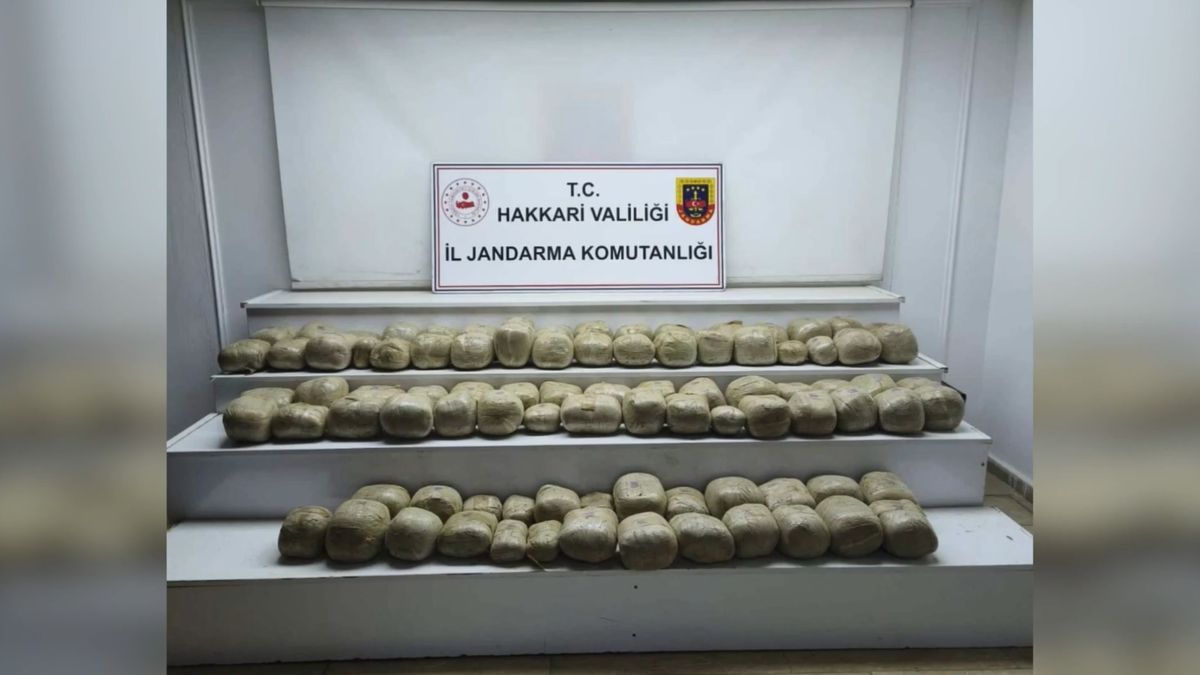 Hakkari'de JİHA Destekli Operasyonda 253 Kilo Esrar Ele Geçirildi