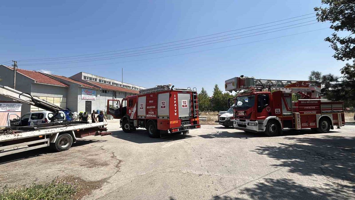 Bolu'da ilaçlama dumanı yangın paniği yarattı