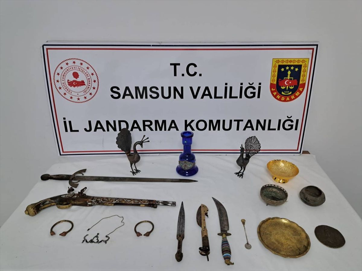Atakum'da tarihi eser operasyonu: 1 gözaltı