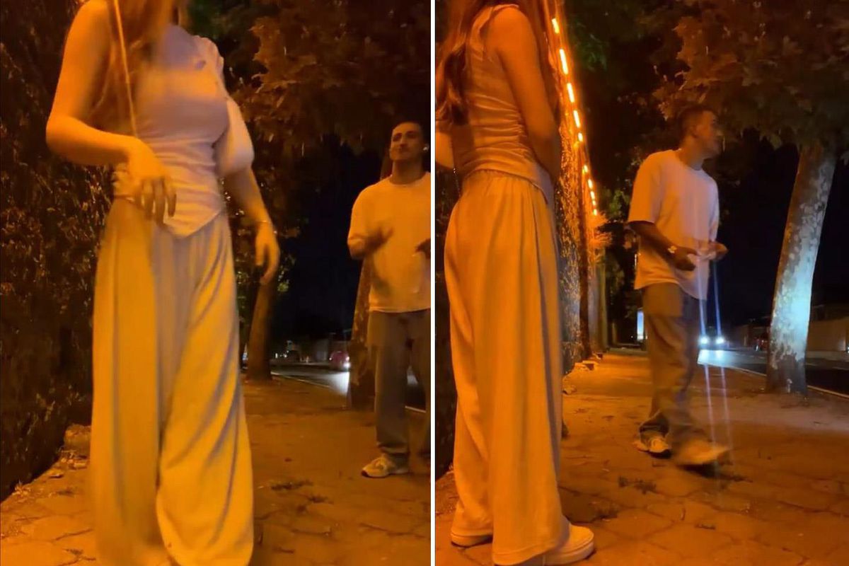 Sokakta video çekerken sivil polise yakalandılar: Karım benim