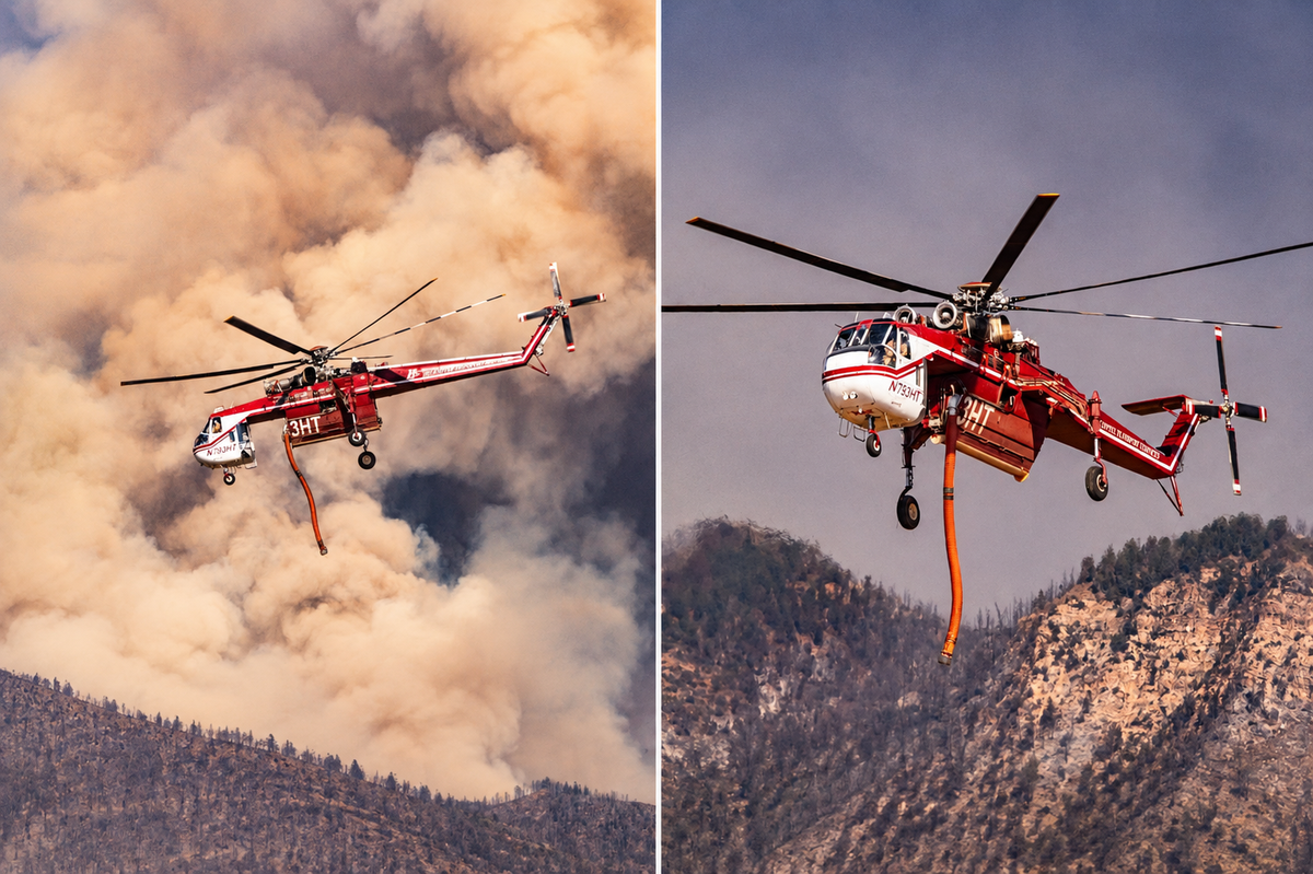 ABD'de orman yangınına müdahale den helikopter düştü, enkaza ulaşılamıyor