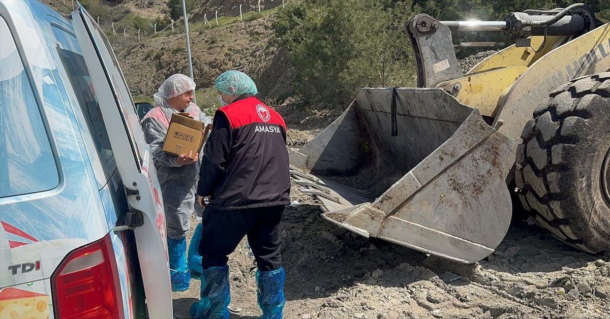 Amasya'da Son Kullanma Tarihi Geçen Ürünler İmha Edildi