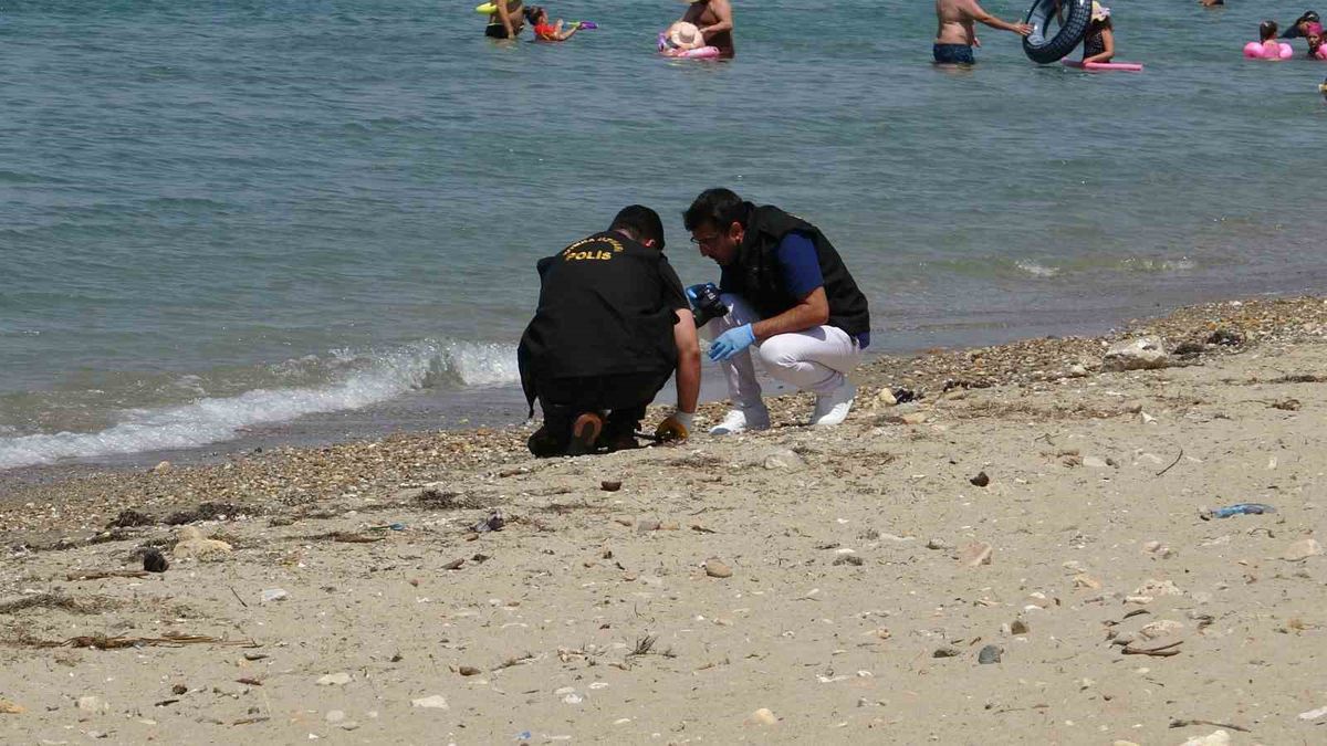 Çanakkale'de plajda tarihi mühimmat bulundu