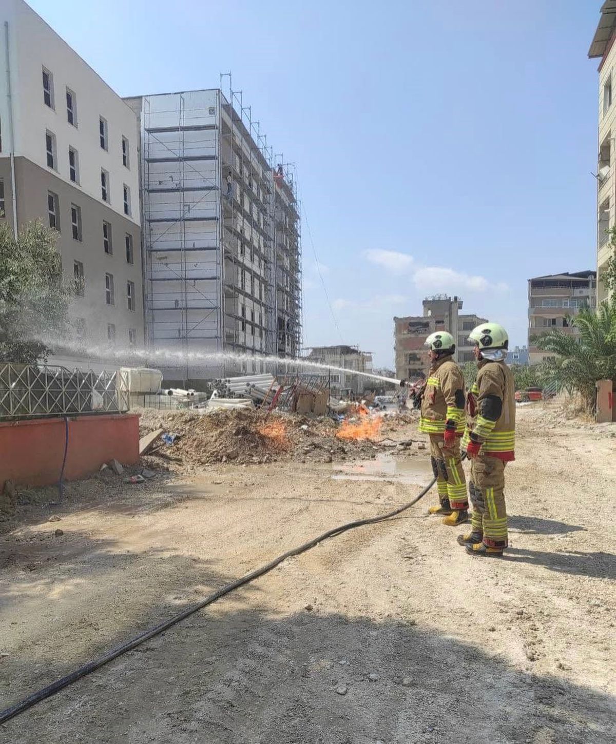 Hatay'da doğalgaz sızıntısı yangını kontrol altına alındı