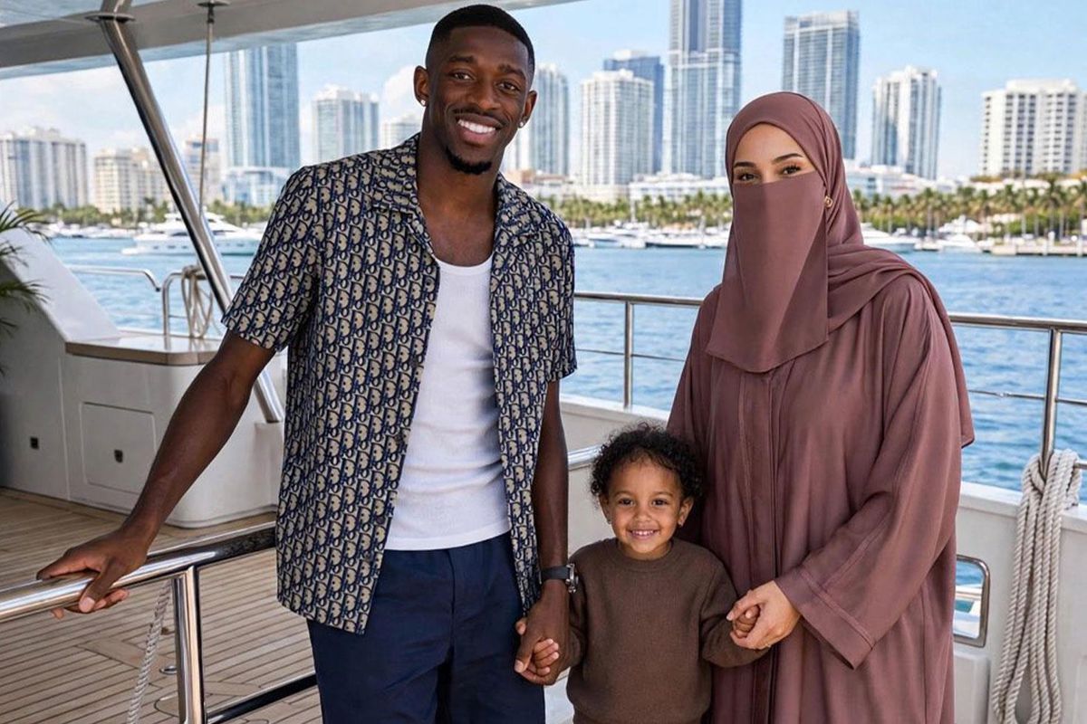 Dembele eşinin peçe tercihini anlattı: Güzel yüzüm...