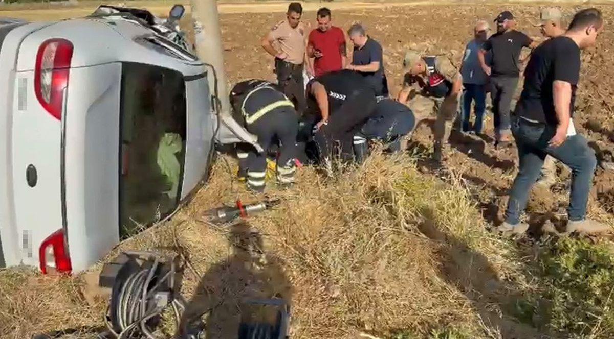 Elazığ'da Otomobil Takla Attı: 2 Yaralı