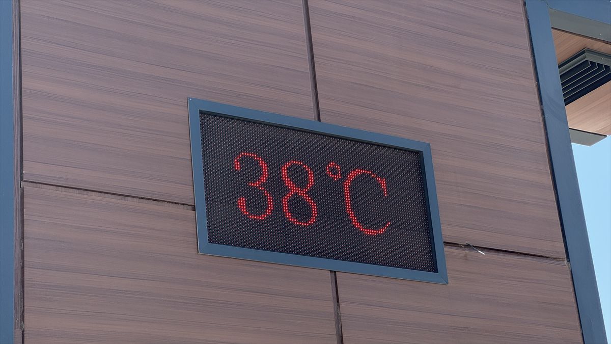 Kahramanmaraş'ta sıcaklık 38 dereceyi aştı