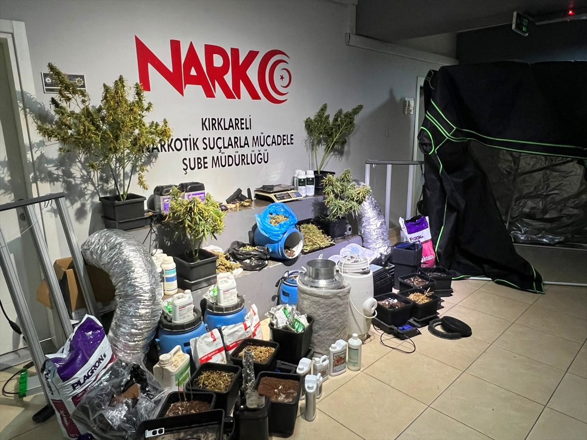 Kırklareli'nde uyuşturucu operasyonu: 2 tutuklama
