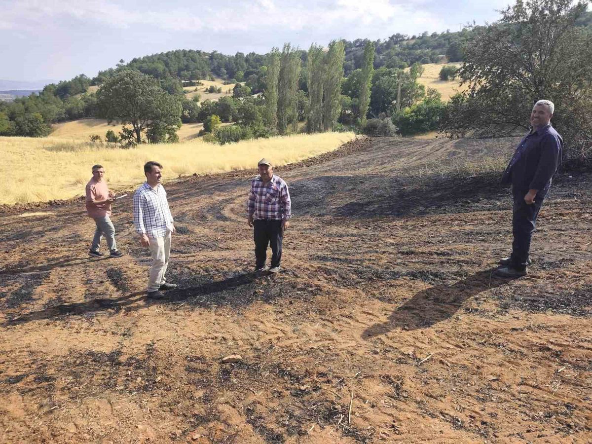 Mustafalar Köyü'nde Yangın Hasar Tespit Çalışmaları Tamamlandı
