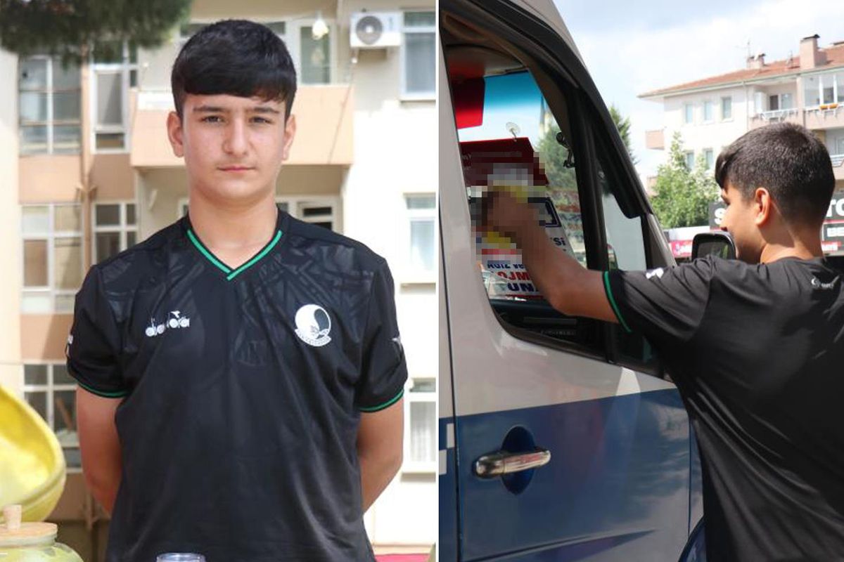 14 yaşındaki limonatacı ayda 90 bin lira kazanıyor