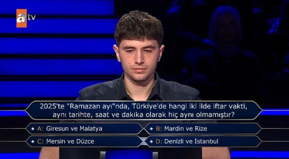 2025'te 'Ramazan ayı'nda, Türkiye'de hangi iki ilde iftar vakti, aynı tarihte, saat ve dakika olarak hiç aynı olmamıştır?