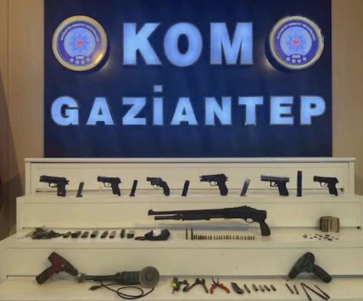 Gaziantep'te silah ve tarihi eser operasyonu
