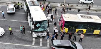 İstanbul'da yolcu otobüsü, İETT otobüsüne çarptı! Çok sayıda yaralı var