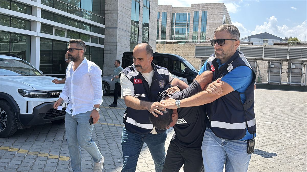 Canik'teki cinayet zanlısı adliyede