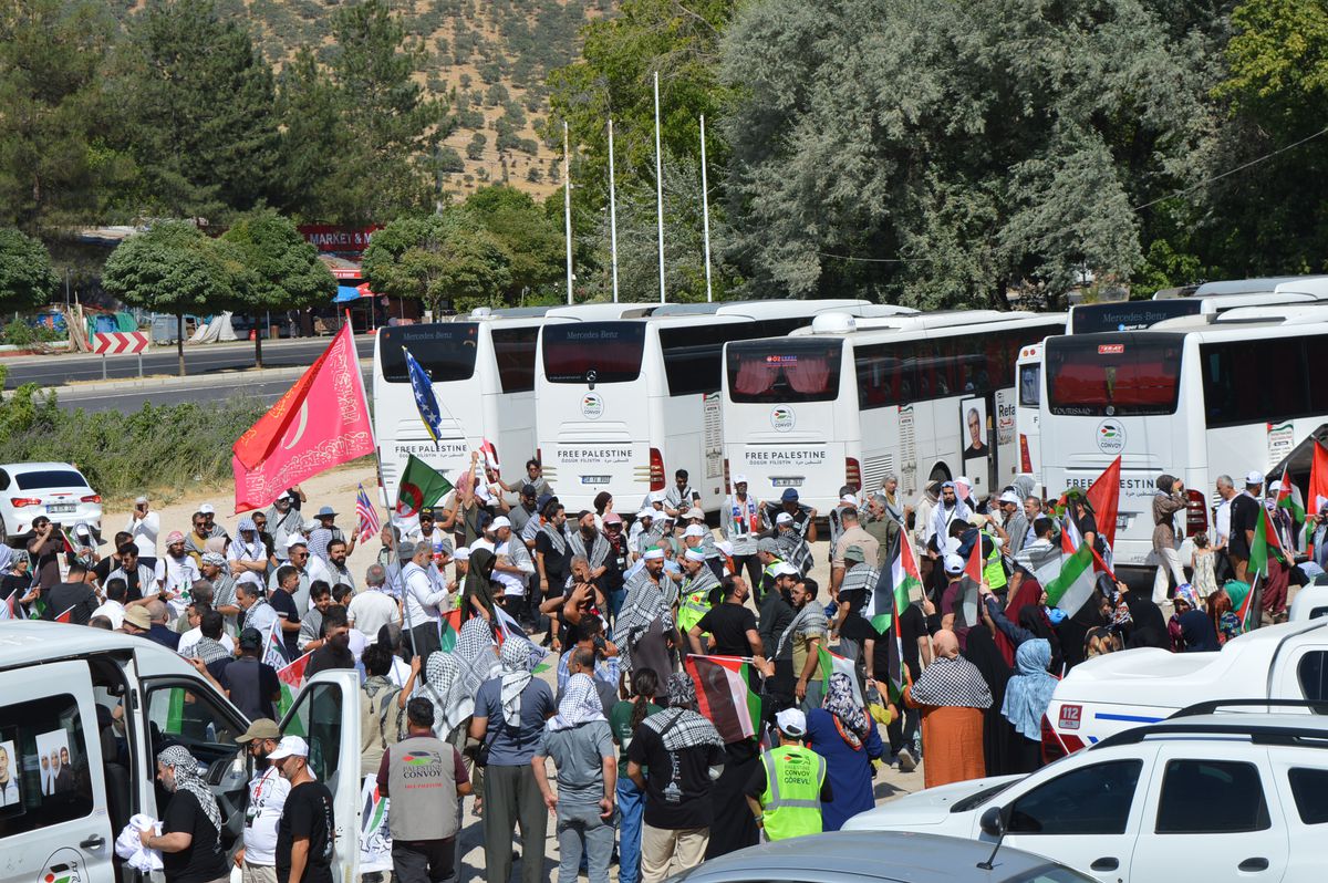 Filistin Konvoyu Mardin'e Ulaştı: 'Batı Şeria'nın Gazzeleşmesine Engel Olacağız'