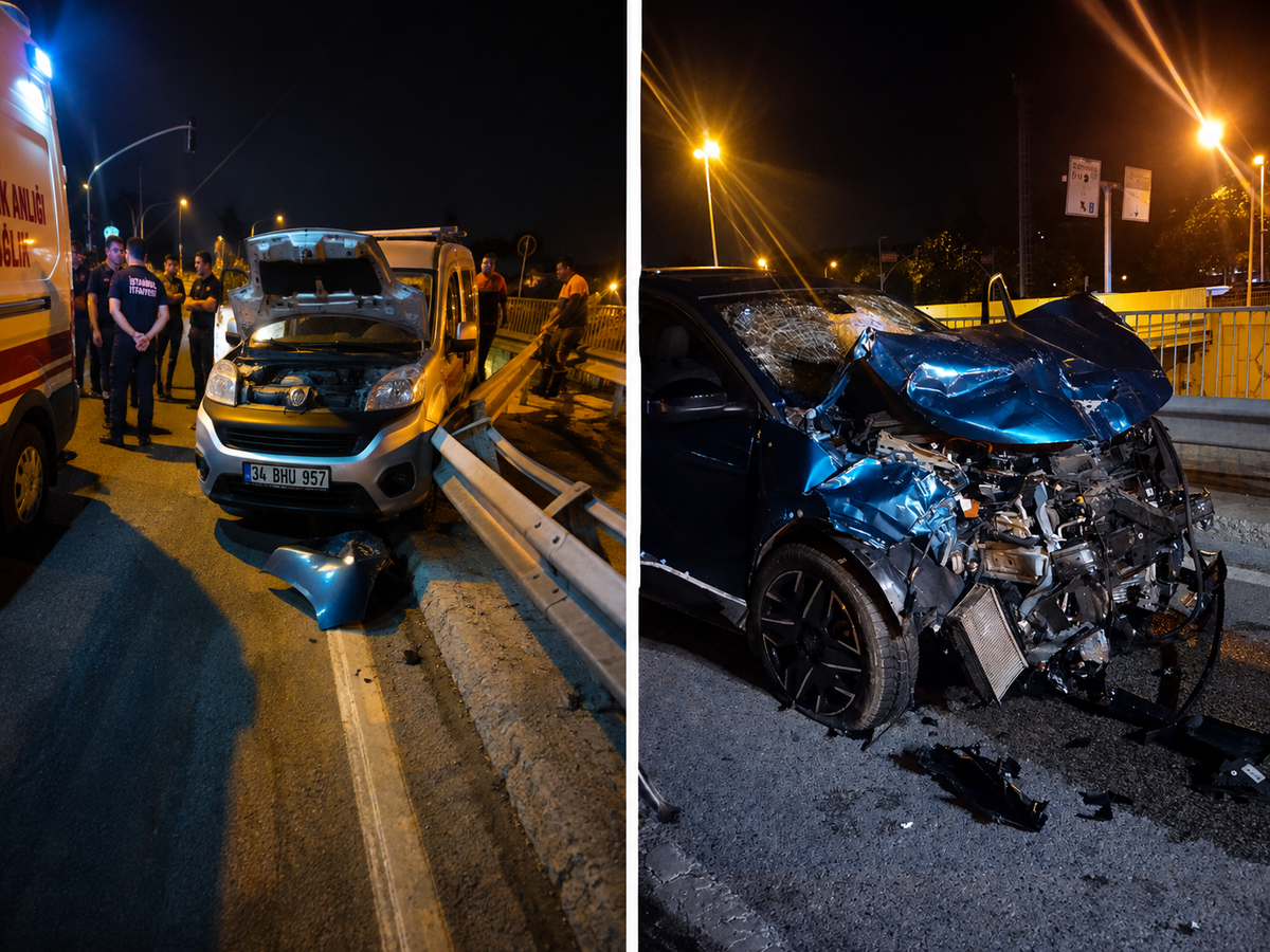 Ümraniye'de feci kaza: 6 yaralı, 4'ü ağır