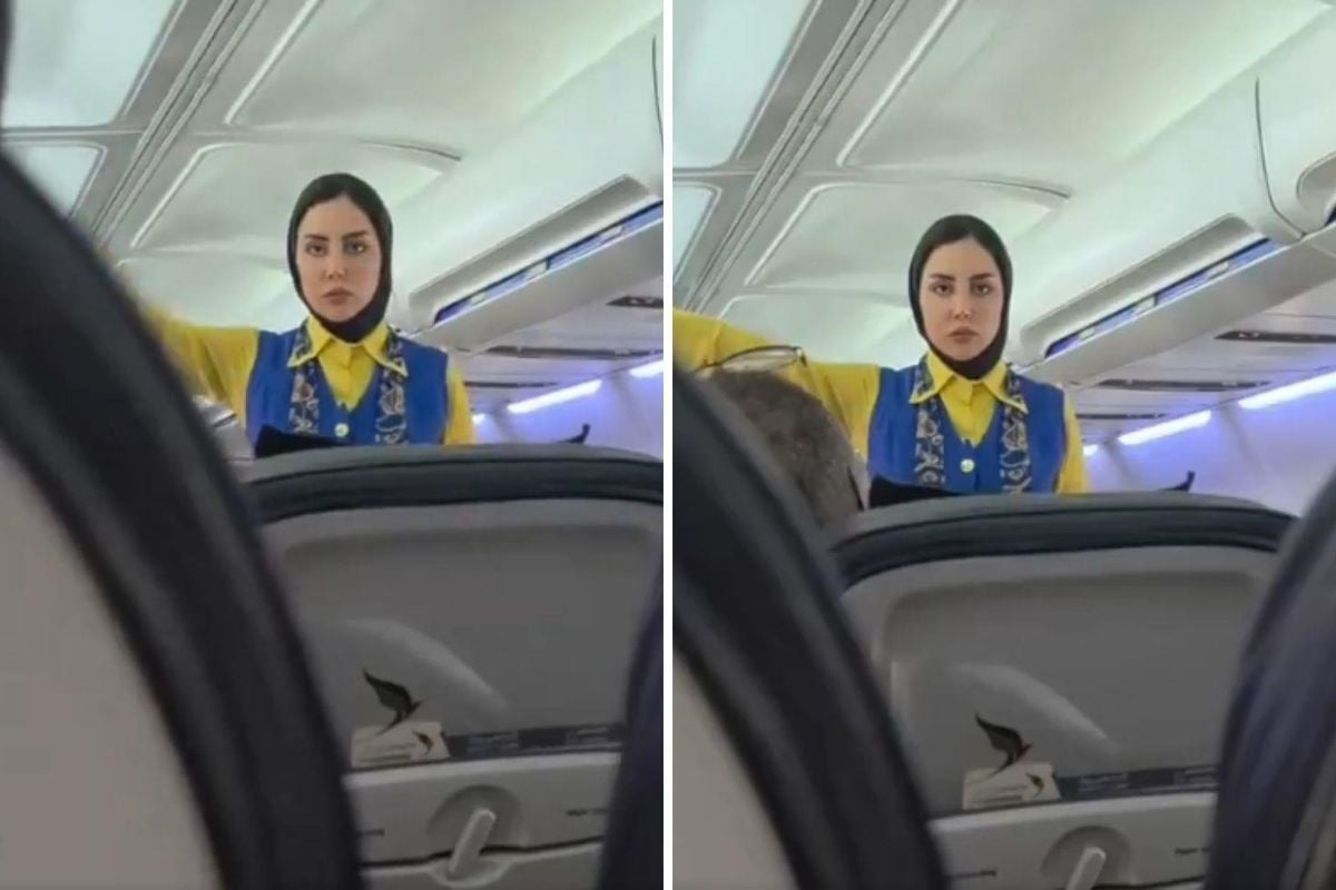 Çekmeyin dedi, dinletemedi! Kadın hostesin kendisini çeken yolculara tepkisi viral oldu!