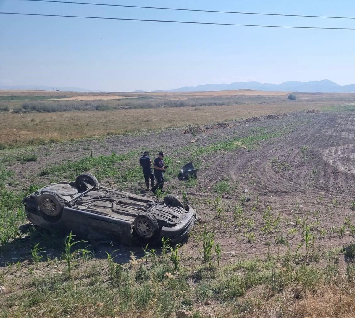 Kayseri'de takla atan otomobilde 2 kişi hayatını kaybetti