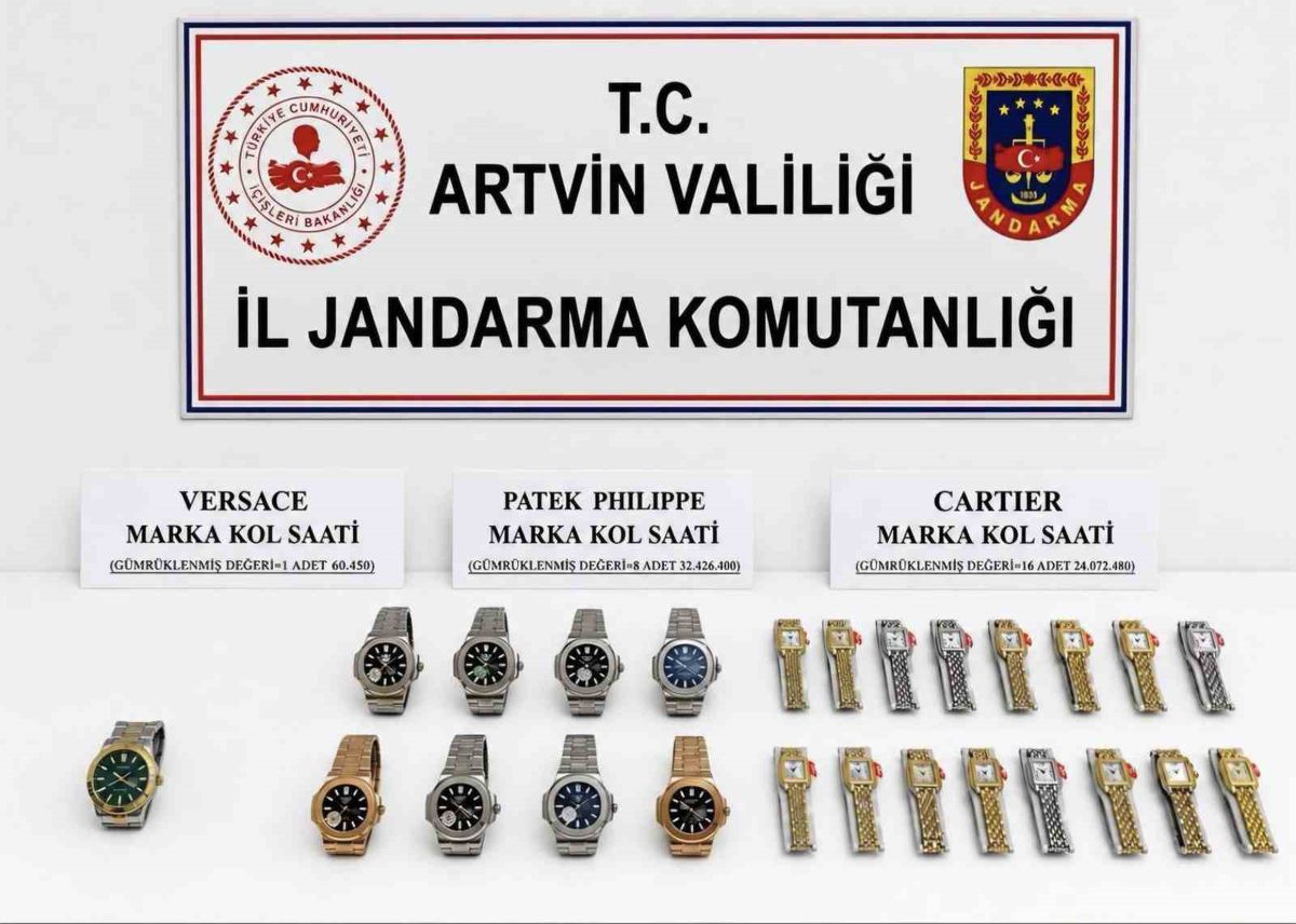 Sarp Sınır Kapısı'nda 56 Milyonluk Kaçak Saat Operasyonu