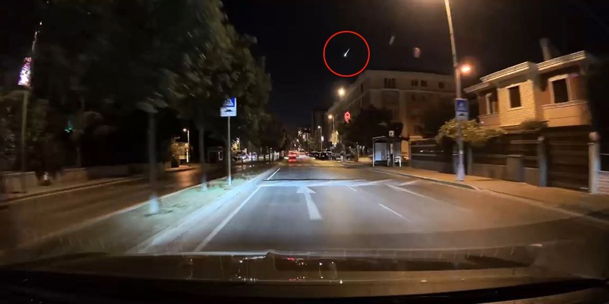 Büyükçekmece'de Göktaşı Düşme Anı Kamerada