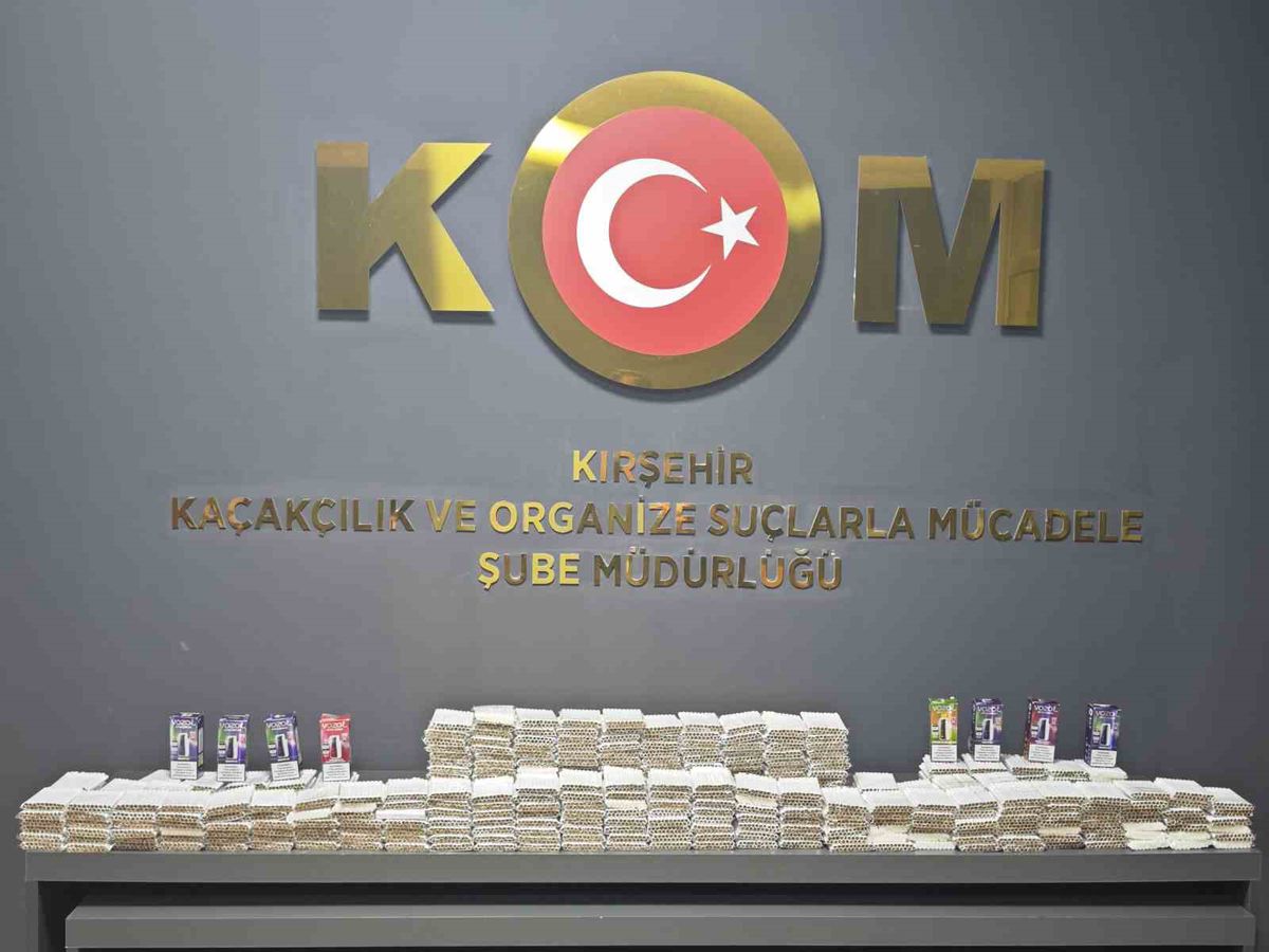Kırşehir'de Kaçak Makaron ve Elektronik Nargile Operasyonu