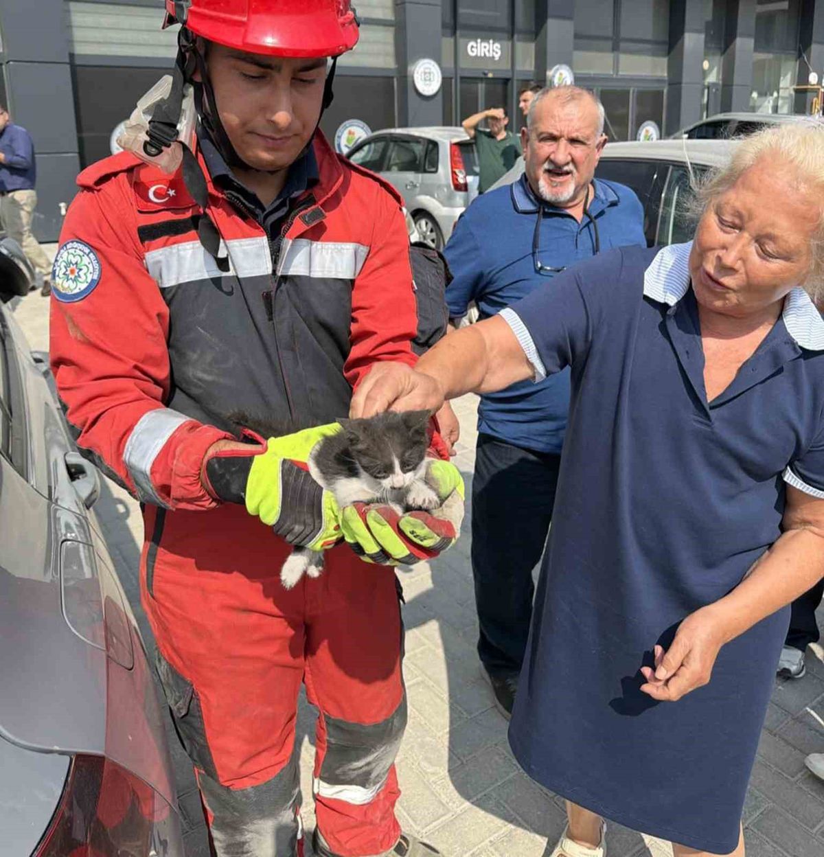 Muğla'da Otomobil Motoruna Sıkışan Kedi İtfaiye Ekipleri Tarafından Kurtarıldı