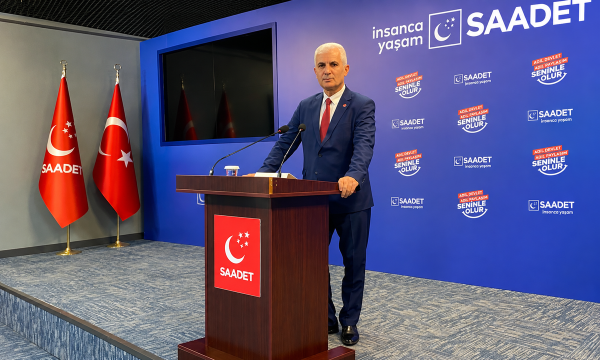 Saadet Partisi Ceyhan İlçe Başkanı Sezai Şimşek istifa etti