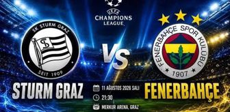 Sturm Graz Fenerbahçe 11’leri açıklandı, SON DAKİKA Sturm Graz Fenerbahçe kadrosunda kimler var?