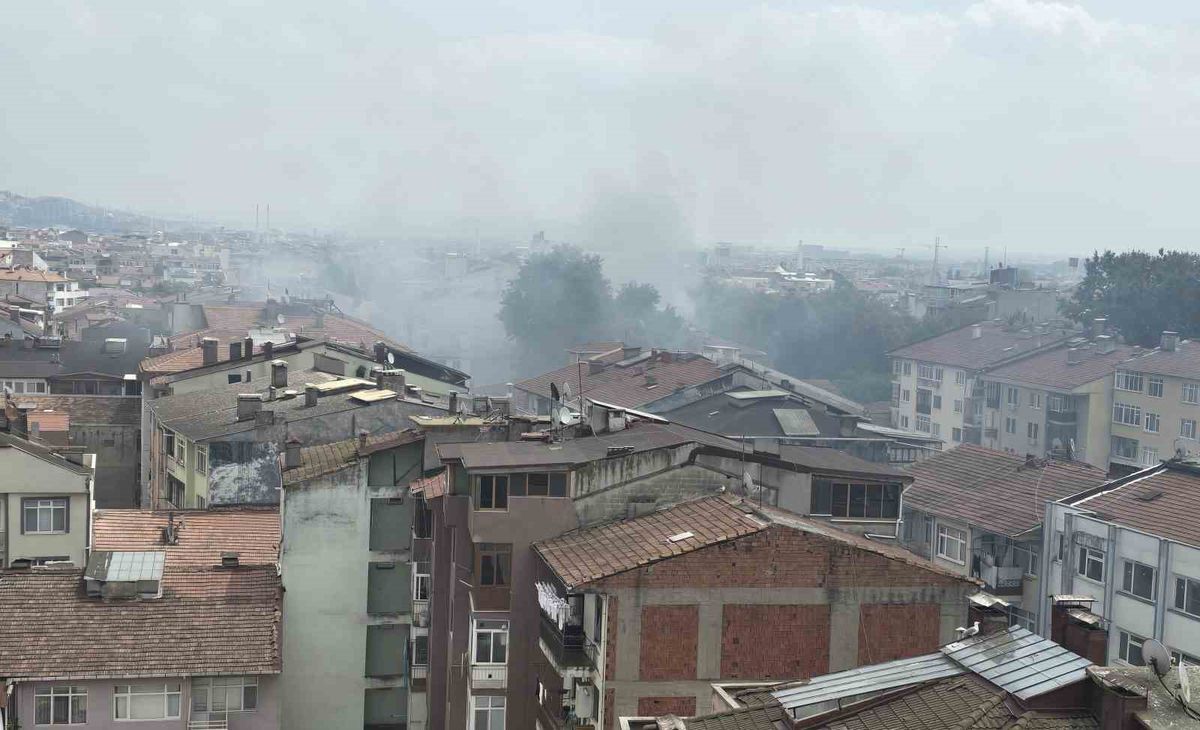 İzmit'te tadilat sırasında yangın paniği