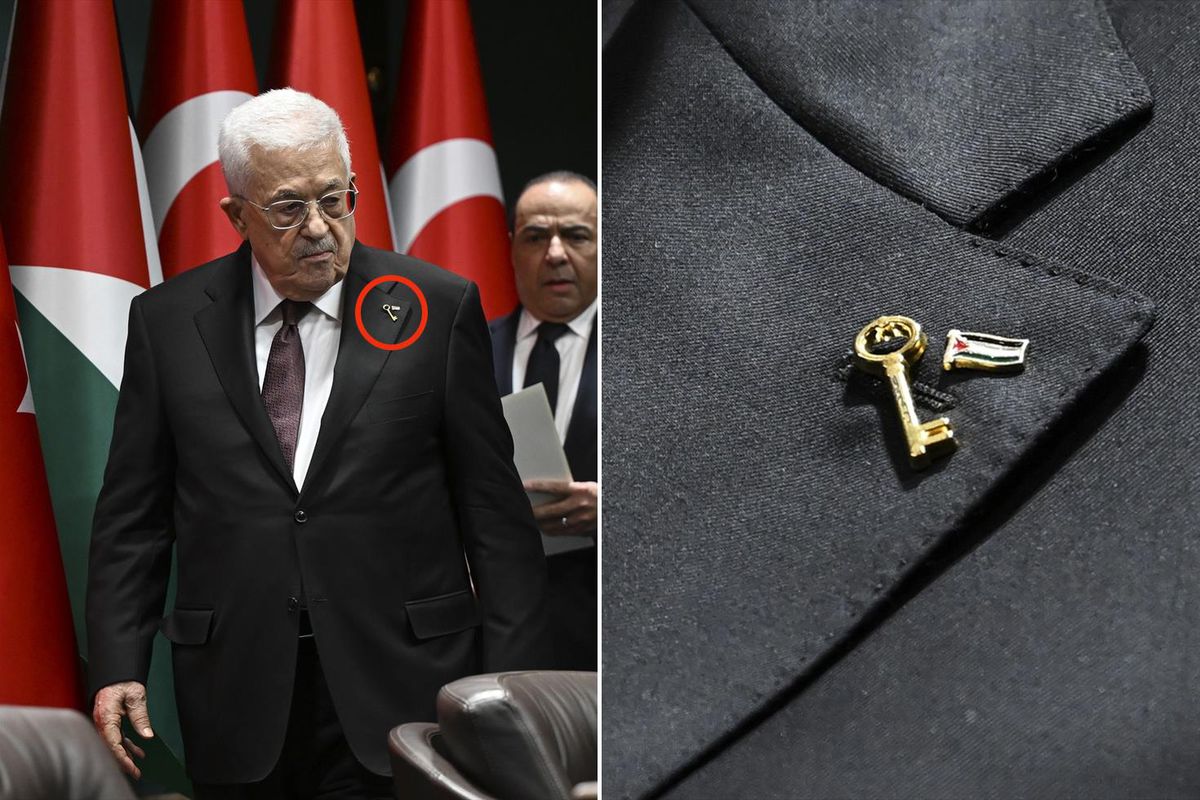Abbas'ın yakasındaki anahtarın anlamı yürek burktu: Filistin'e dönüş umudunu simgeliyor