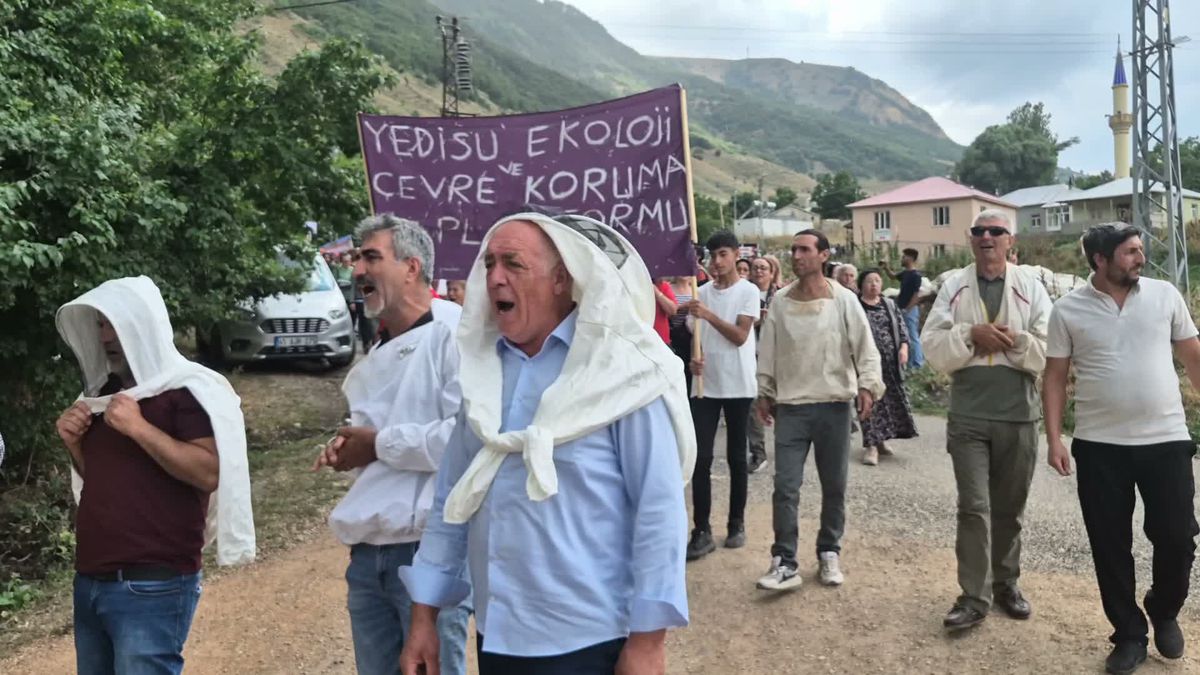 Bingöl'de Jeotermal Arama Çalışmalarına Protesto