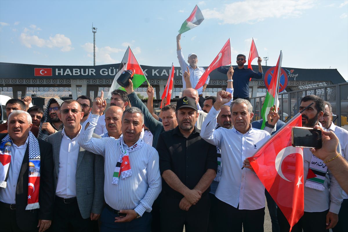 Şırnak'tan Filistin Konvoyuna Destek