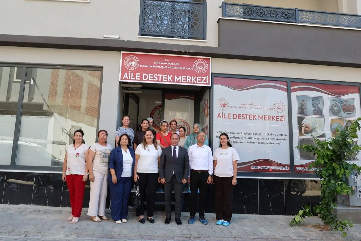 Çine’de Kaymakam Erdoğan ve Eşi ADEM’i Ziyaret Etti
