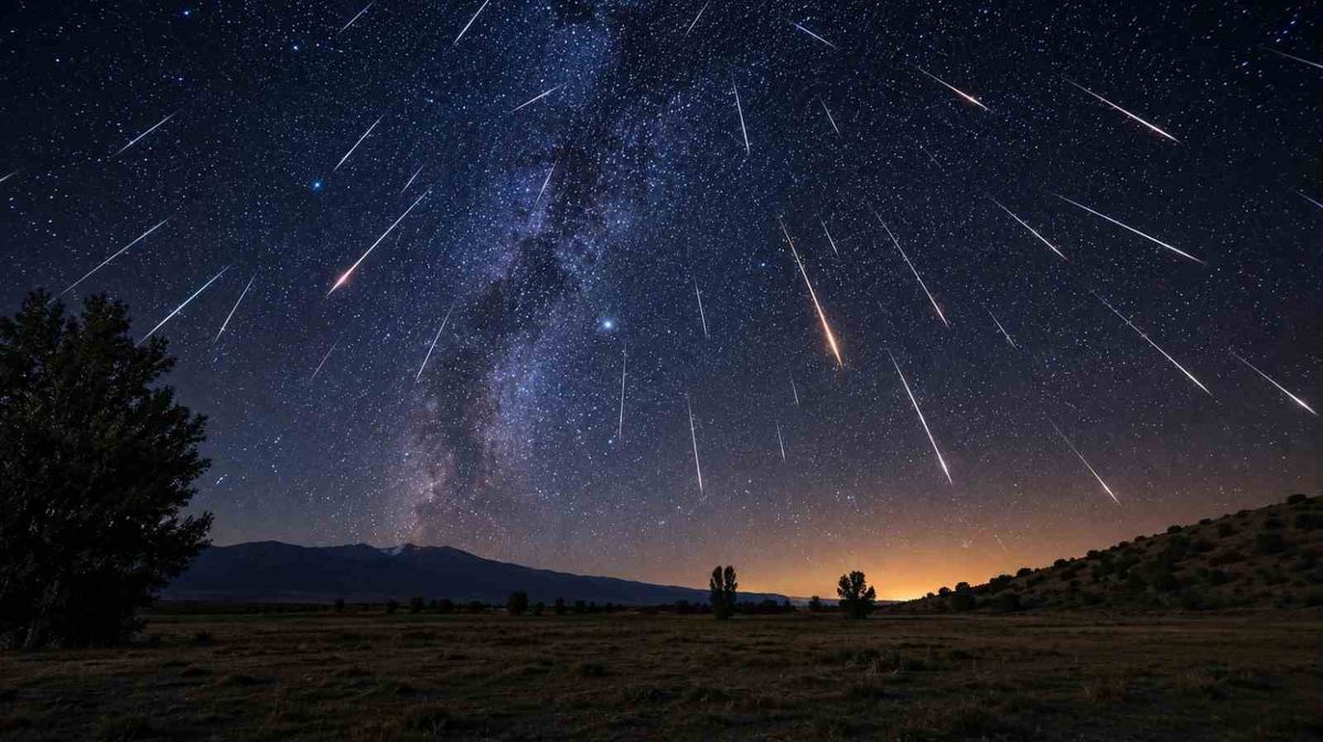 Erzincan'da Perseid Meteor Yağmuru Görsel Şölen Sundu