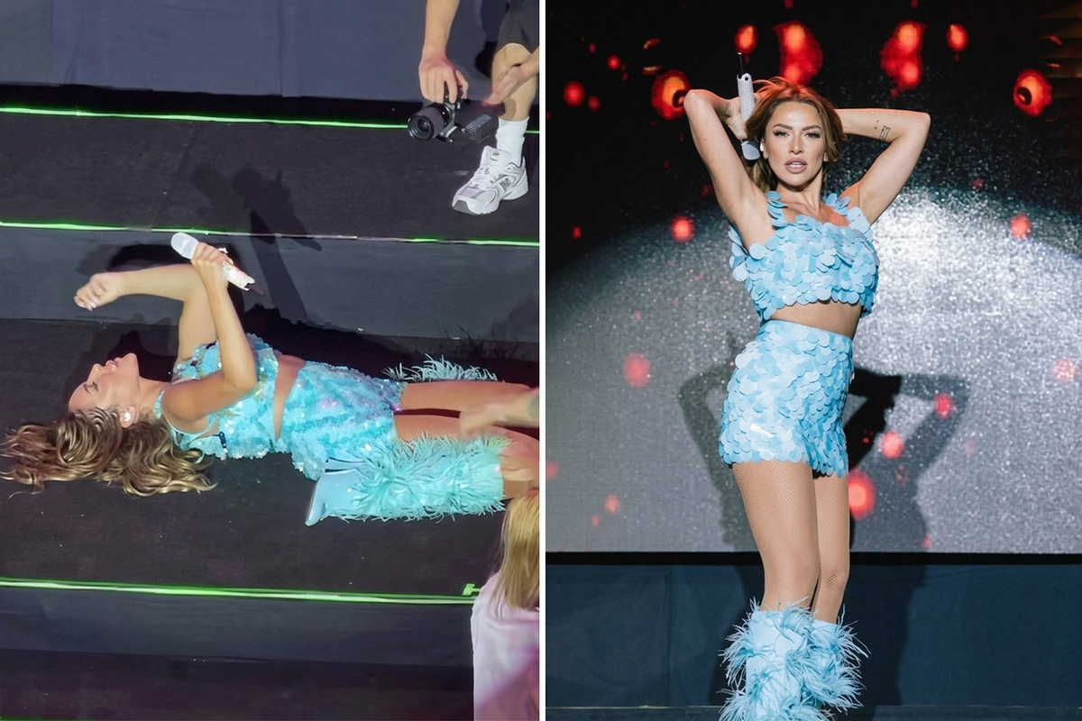 Hadise konserinde yerde dans etti! O anlar çok konuşuldu