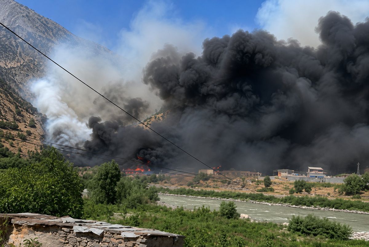 Zap Jandarma Karakolu'nda Hurdalık Yangını