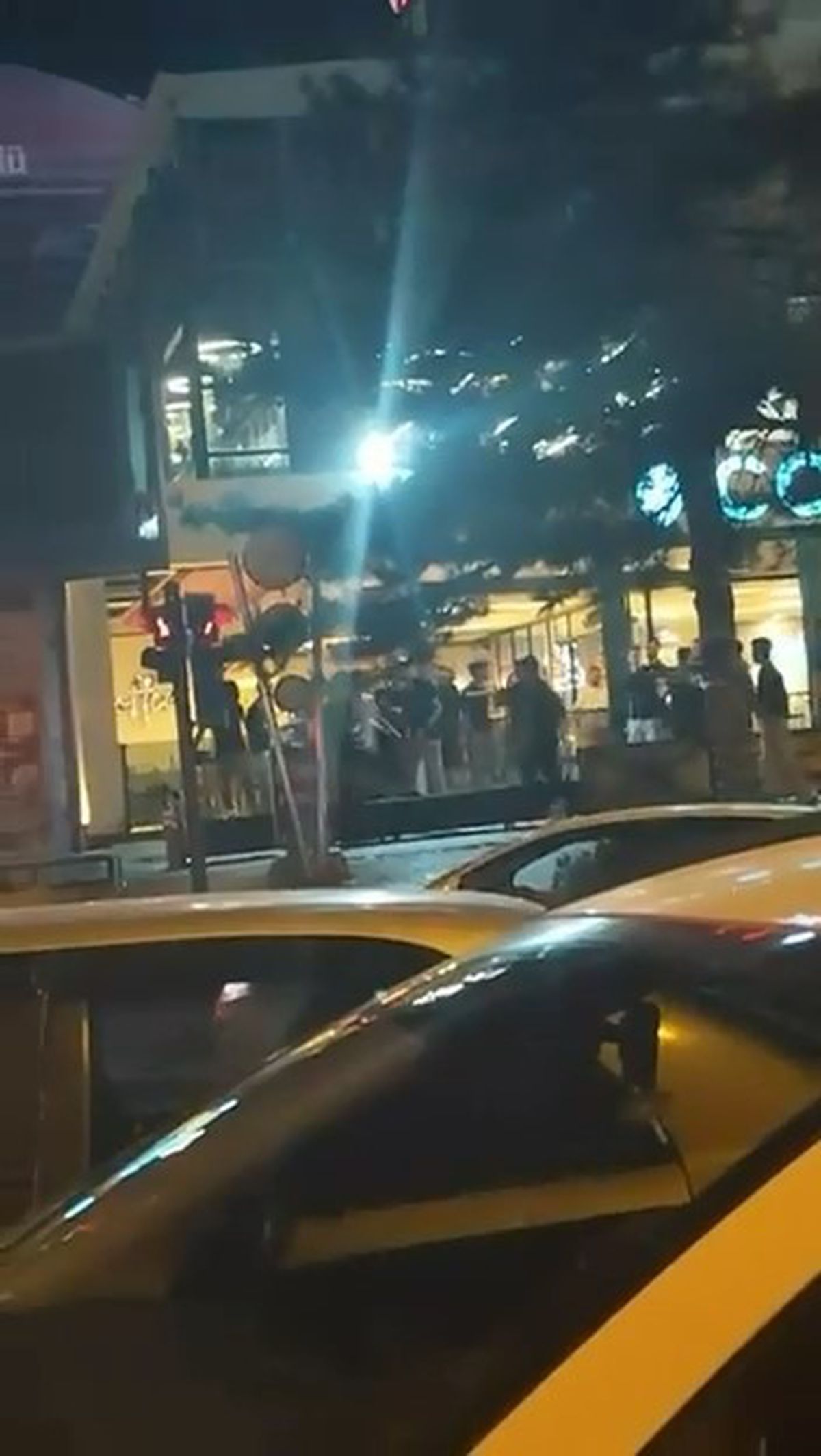 Bursa'da Kafe Önünde Kavgada O Anlar Kamerada