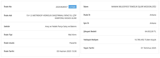 mamak belediyesinin ihale traf 90570058 2249 1 m