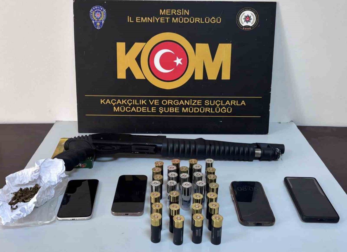 Mersin'de Tefecilik Operasyonu: 4 Gözaltı, Silah ve Uyuşturucu Ele Geçirildi