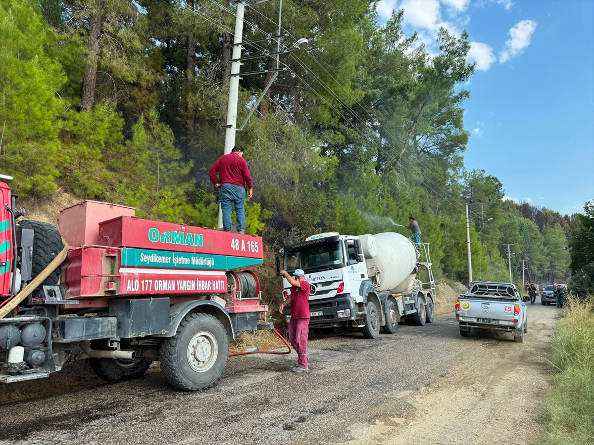 Muğla'da orman yangınına müdahale sürüyor