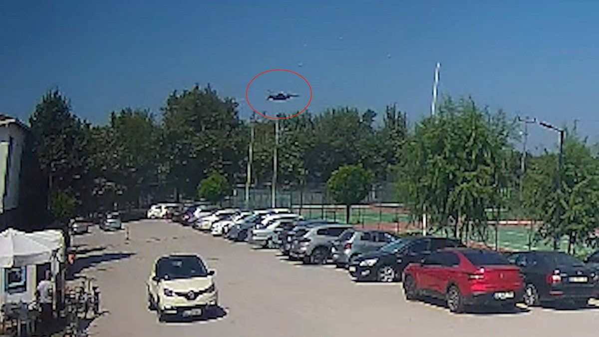 F-16'nın Düşme Anı Güvenlik Kamerasında