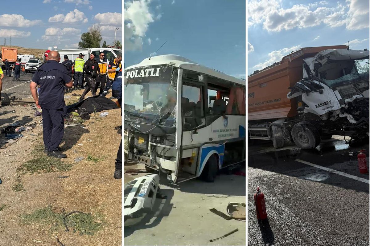 Ankara'da korkunç kaza: Ölü ve yaralılar var