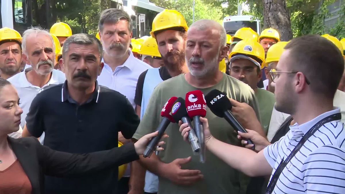 Madencilere Bakanlık önünde gözaltı