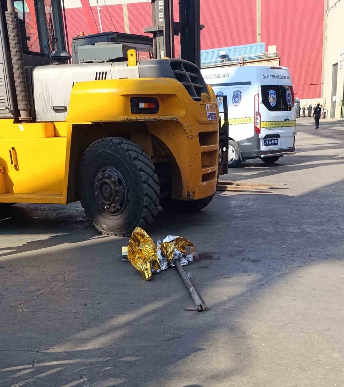 Yalova'da forklift kazası: 1 ölü
