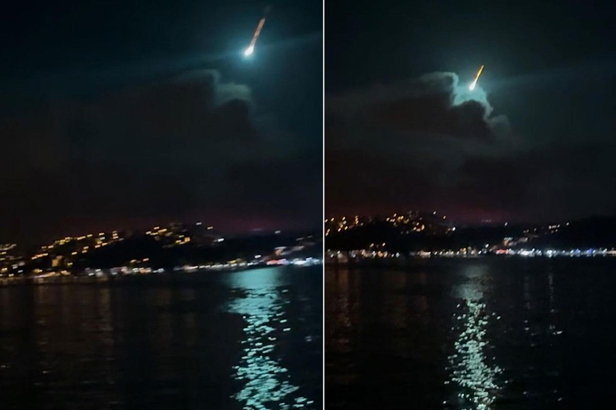 Boğaz'da Perseid meteor yağmuru kameralara yansıdı