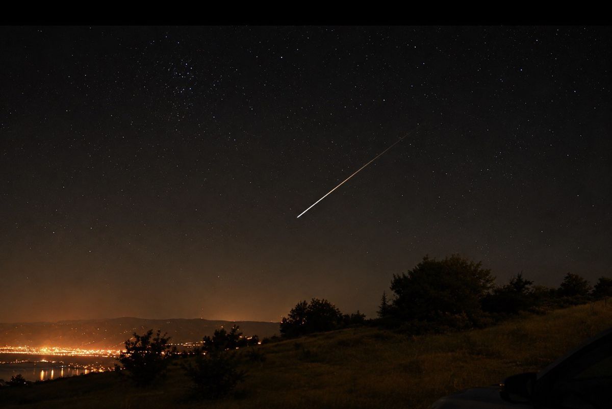 Elazığ'da Perseid Meteor Yağmuru Gökyüzünde Görsel Şölen Oluşturdu